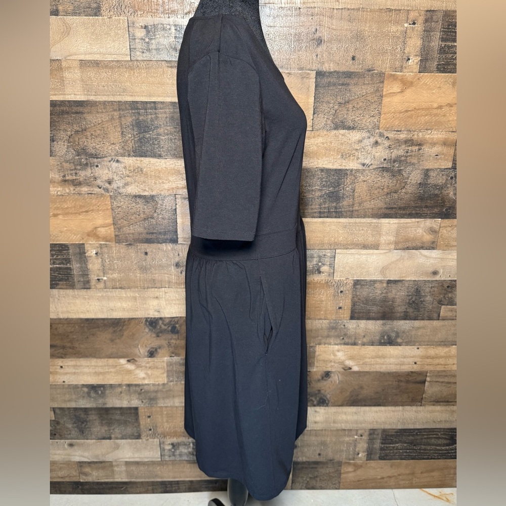 Lands’ End Women's Black Summer Dress Swim Cover Medium M AB 556 - Picture 5 of 7